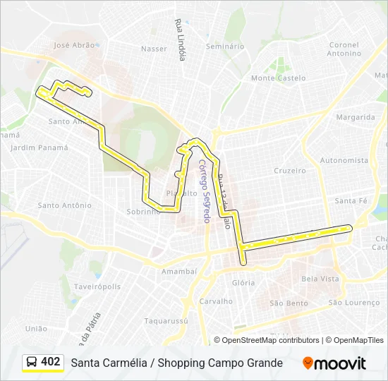 402 Bus Line Map