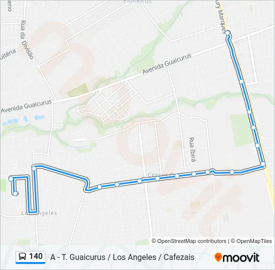 140 Bus Line Map