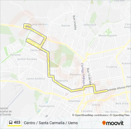 403 Bus Line Map