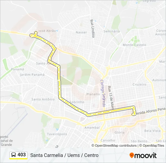 403 Bus Line Map
