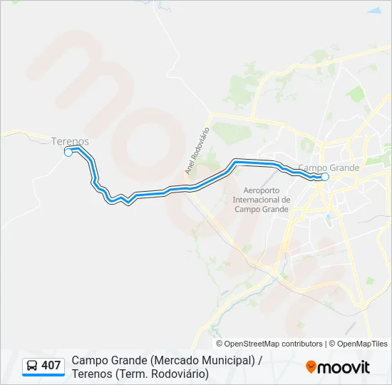407 Bus Line Map