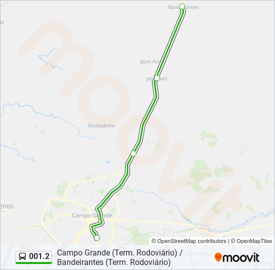 001.2 bus Line Map