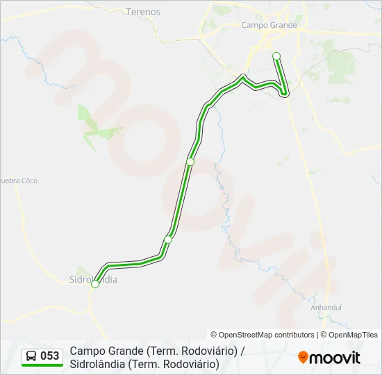 053 Bus Line Map