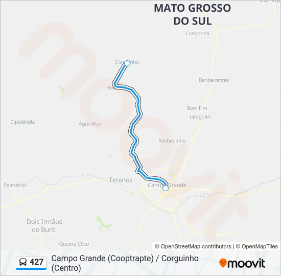 427 Bus Line Map