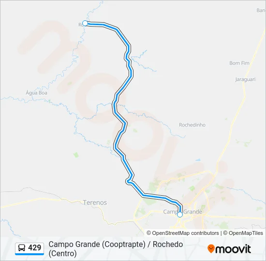 429 Bus Line Map