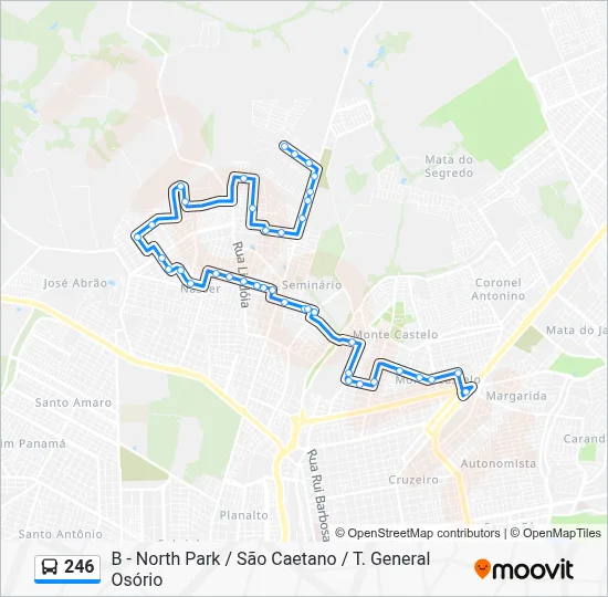 246 Route: Schedules, Stops & Maps - B - North Park / São Caetano / T ...