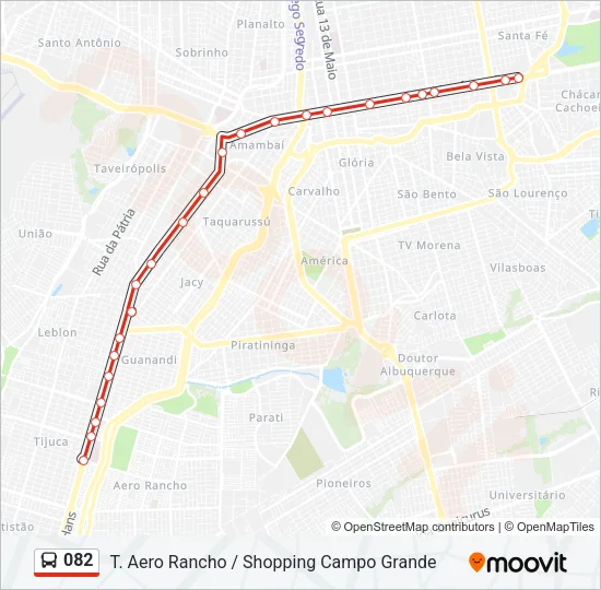 082 Bus Line Map
