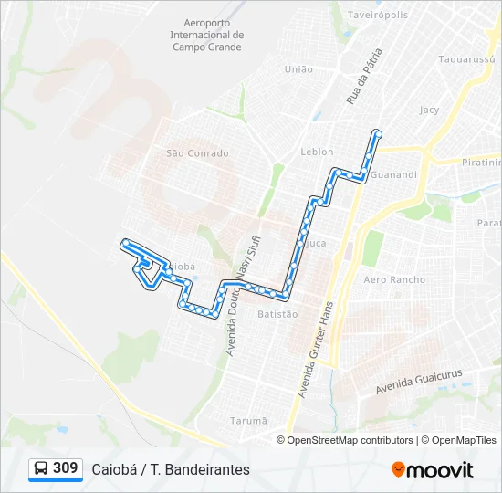 309 Bus Line Map