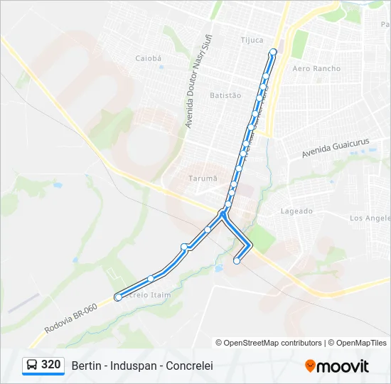 320 Bus Line Map