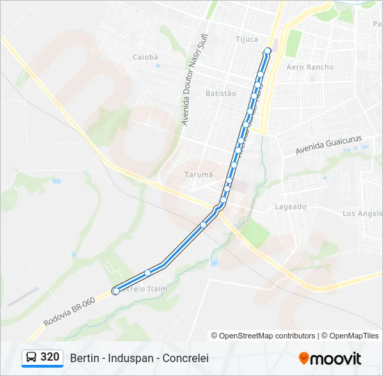 320 Bus Line Map