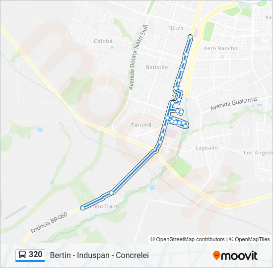 320 Bus Line Map