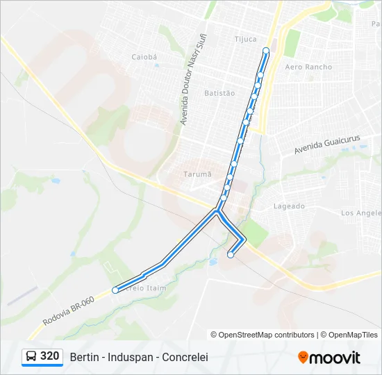 320 Bus Line Map