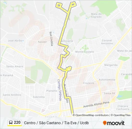 220 Bus Line Map