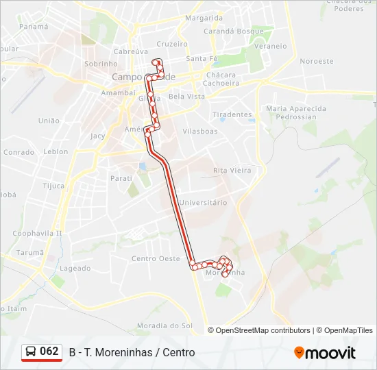 062 Bus Line Map