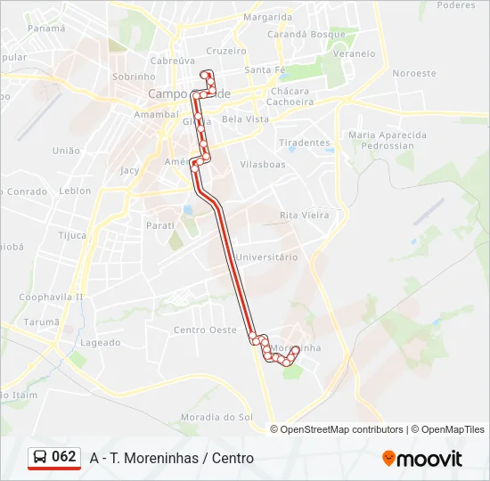 062 Bus Line Map