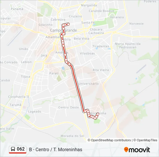 062 Bus Line Map