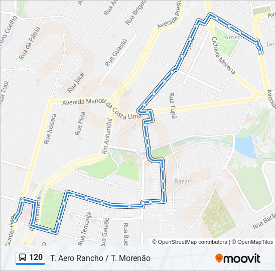 120 bus Line Map