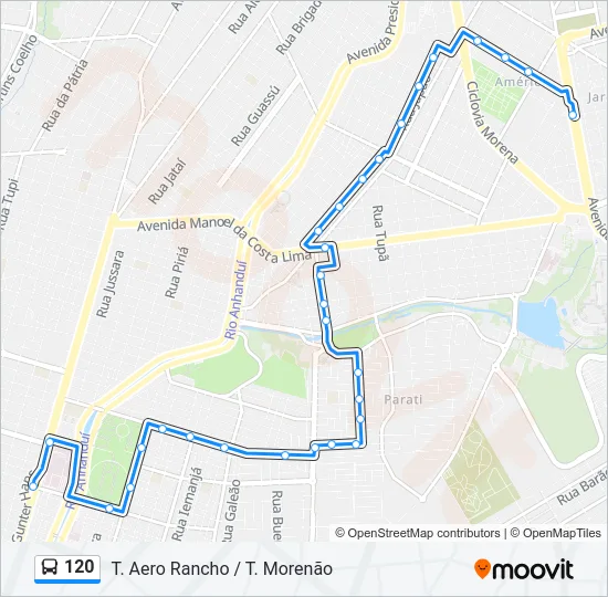 120 Bus Line Map
