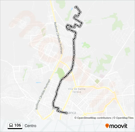 106 Bus Line Map