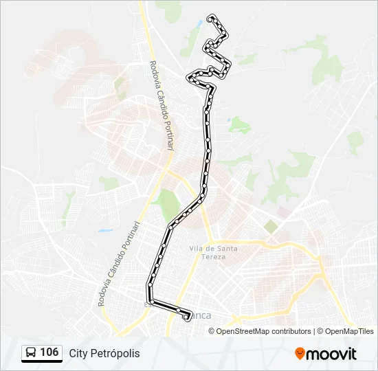 106 Bus Line Map