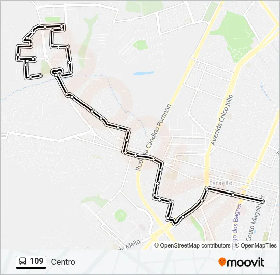 109 Bus Line Map