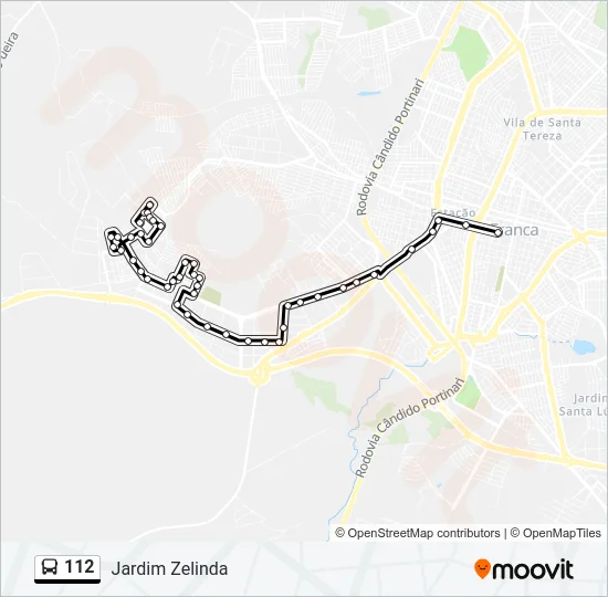112 Bus Line Map