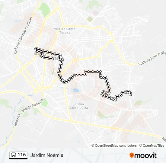 116 Bus Line Map
