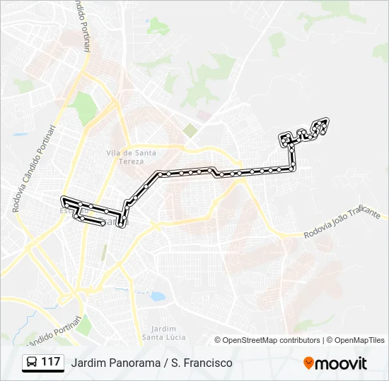 117 Bus Line Map