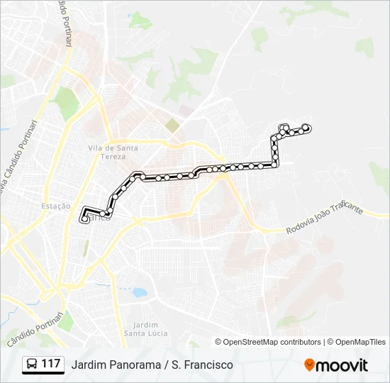 117 Bus Line Map