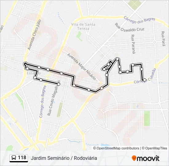 118 Bus Line Map