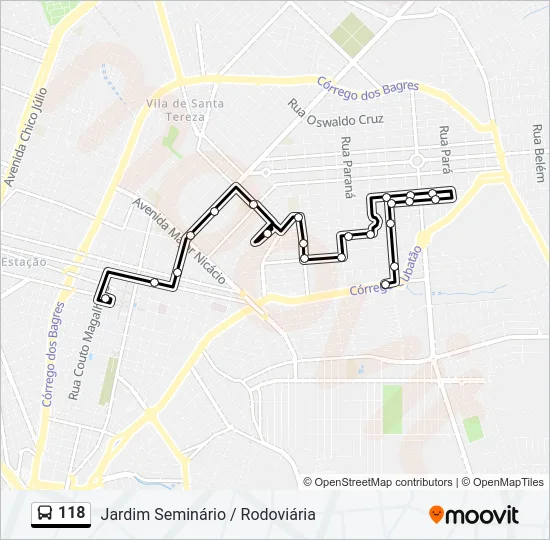 118 Bus Line Map