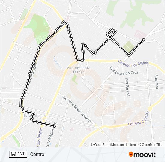 120 Bus Line Map
