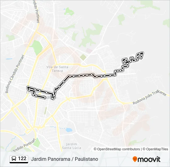122 Bus Line Map