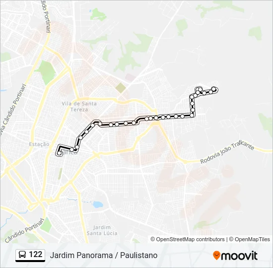 122 Bus Line Map