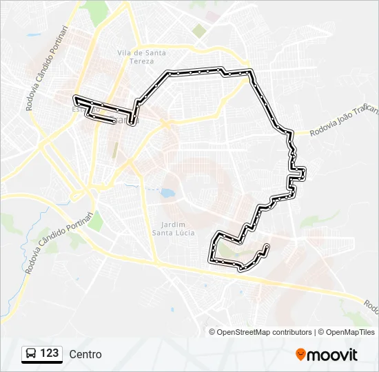 123 Bus Line Map