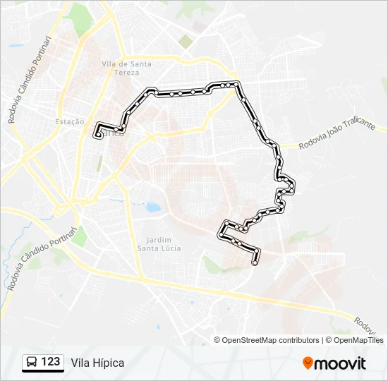 123 Bus Line Map