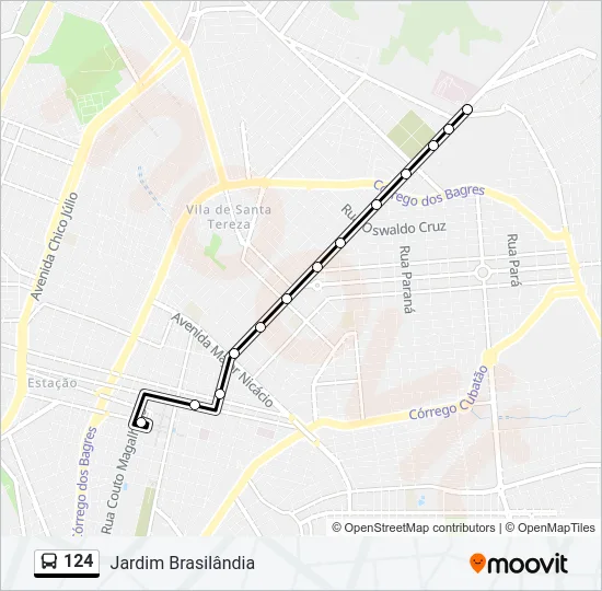 124 Bus Line Map