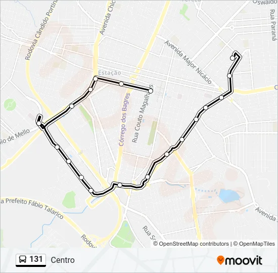 131 Bus Line Map