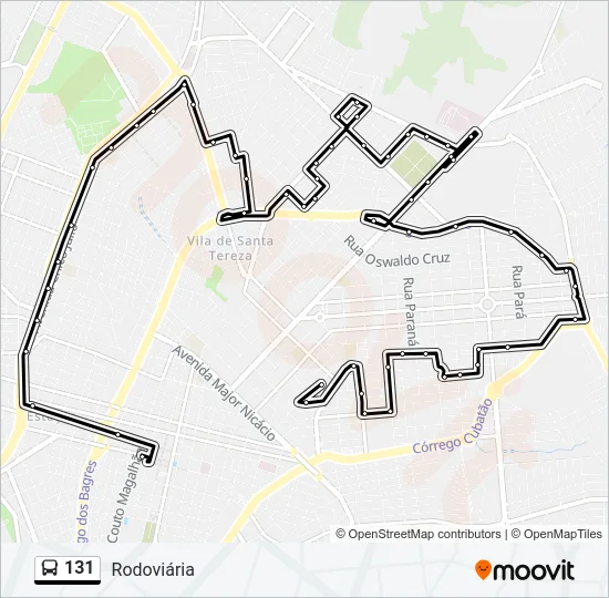 131 Bus Line Map