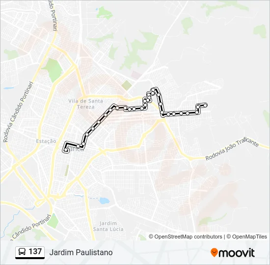 137 Bus Line Map