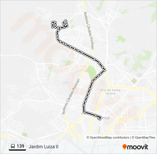 139 Bus Line Map