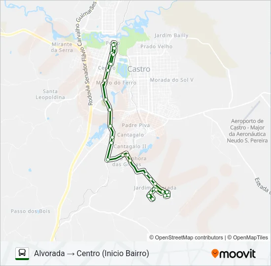 L05 CENTRO / ALVORADA Bus Line Map