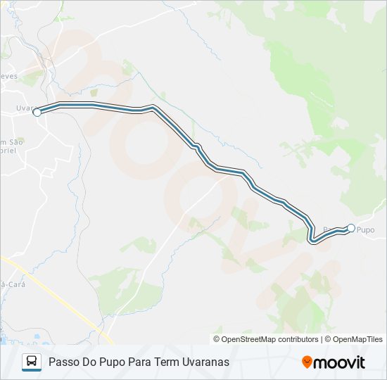 Mapa de 045 ITAIACOCA de autobús