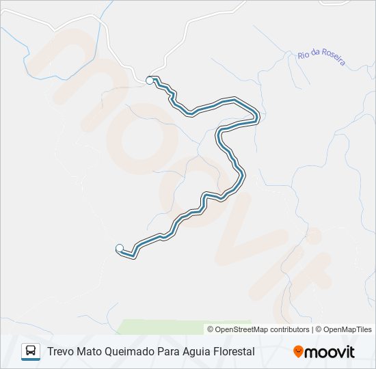 Mapa da linha 045 ITAIACOCA de ônibus