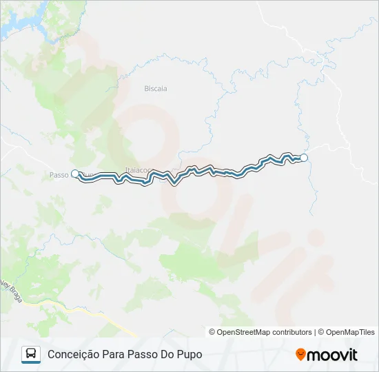 045 ITAIACOCA Bus Line Map