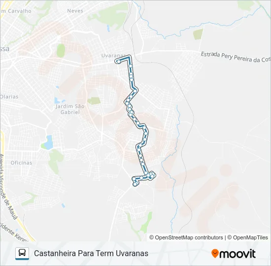 193 CASTANHEIRA Bus Line Map