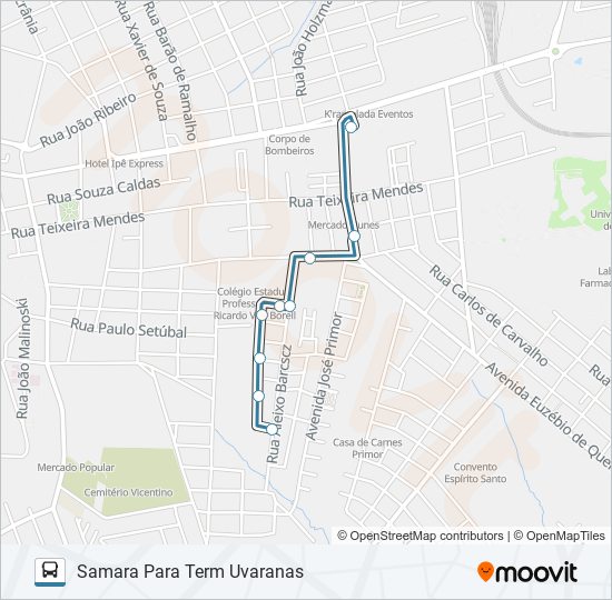 193 CASTANHEIRA bus Line Map