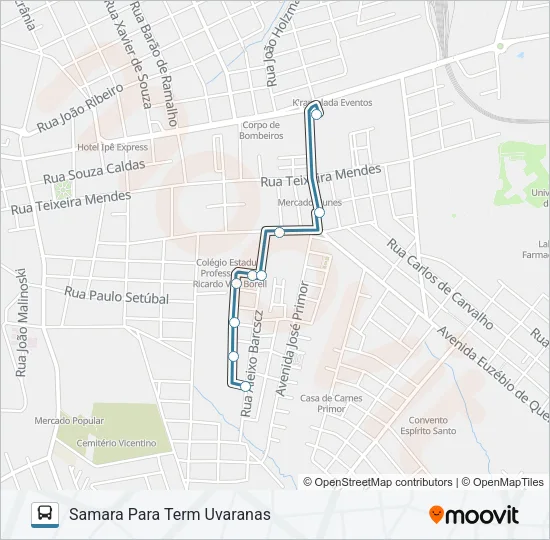 193 CASTANHEIRA Bus Line Map