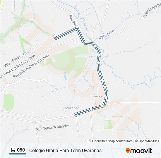 050 bus Line Map