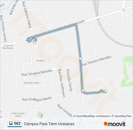 062 bus Line Map